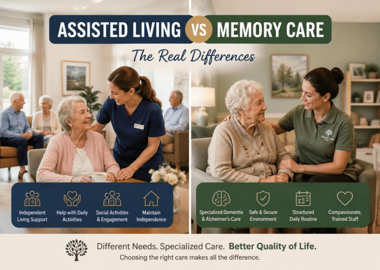 Assisted living vs memory care showing the real differences in senior care
