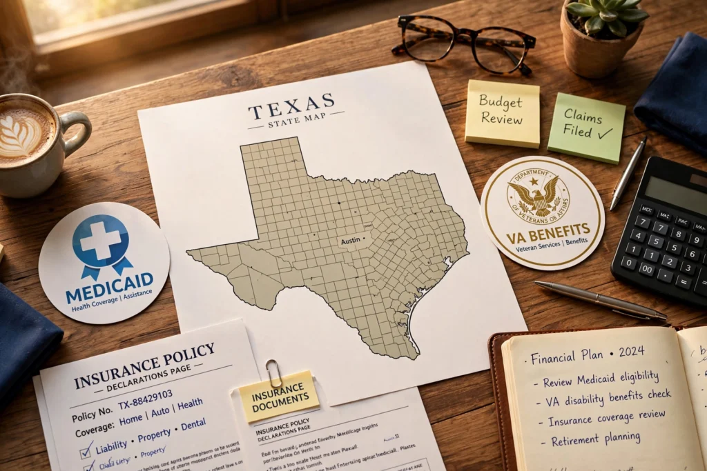 Texas assisted living funding options: Medicaid STAR+PLUS, VA benefits, insurance
